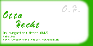 otto hecht business card